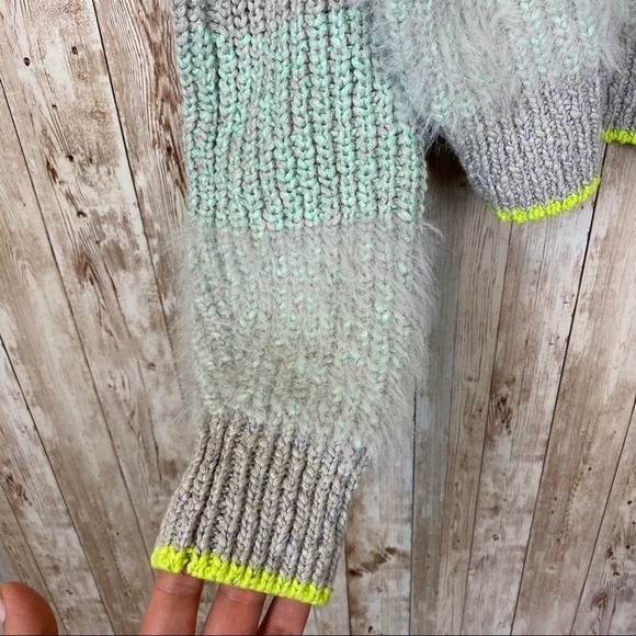 Free People Sunbrite Mock Neck Crop Sweater Size Small Women - Picture 9 of 13